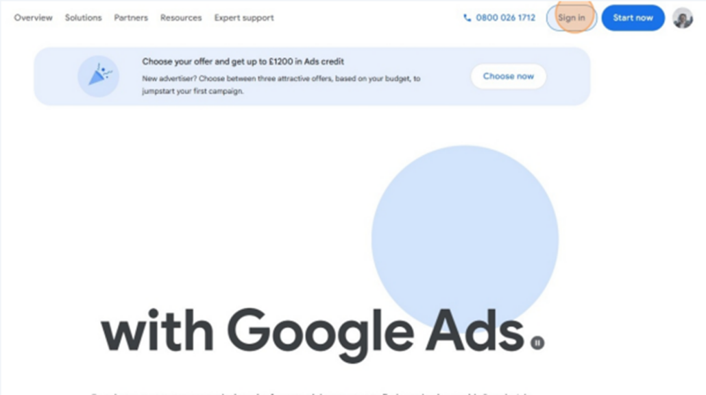 Step 1: Access Your Google Ads Account - Mass Reach